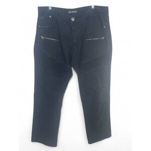 MCMXXXIII VTG Mens Black Denim Biker Jeans SZ 42x32 Actual 38x28 Y2K  Moto